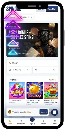 Spindog Casino official site